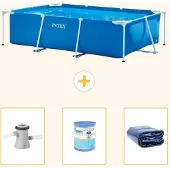 Intex Rechteckiger Frame Pool - 260x160x65 cm - 4-teilig S21250