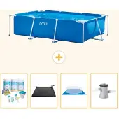Intex Rechteckiger Frame Pool - 260x160x65 cm - 5-teilig S20826