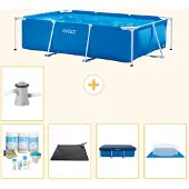Intex Rechteckiger Frame Pool - 260x160x65 cm - 6-teilig S20024