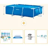 Intex Rechteckiger Frame Pool - 260x160x65 cm - 5-teilig S20827