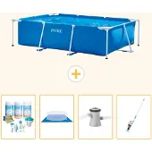 Intex Rechteckiger Frame Pool - 260x160x65 cm - 5-teilig S20829