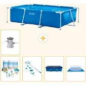 Intex Rechteckiger Frame Pool - 260x160x65 cm - 6-teilig S20026