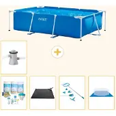 Intex Rechteckiger Frame Pool - 260x160x65 cm - 6-teilig S20824
