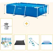 Intex Rechteckiger Frame Pool - 260x160x65 cm - 6-teilig S20824