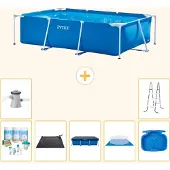 Intex Rechteckiger Frame Pool - 260x160x65 cm - 8-teilig S20028