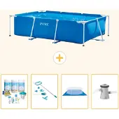 Intex Rechteckiger Frame Pool - 260x160x65 cm - 5-teilig S20828