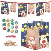 Sonstiges Adventskalender zum selber basteln groß 2024 dunkelblau rot Kinderfüllung