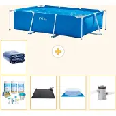 Intex Rechteckiger Frame Pool - 260x160x65 cm - 6-teilig S20034