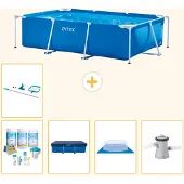 Intex Rechteckiger Frame Pool - 260x160x65 cm - 6-teilig S21114