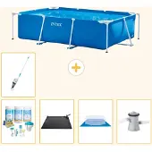 Intex Rechteckiger Frame Pool - 260x160x65 cm - 6-teilig S20825