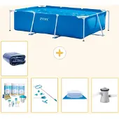 Intex Rechteckiger Frame Pool - 260x160x65 cm - 6-teilig S20036