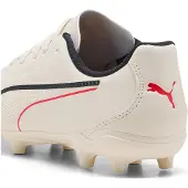 Puma Jugendliche KING 20 PLAY FG/AG Fußballschuhe Almond-Black, Schuhgröße:35 EU