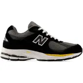 New Balance für Herren. U2002RV1_LI Leder-Sneaker 2002R, schwarz (49), Wohnung, Wildleder, Schnürsenkel, Lässig