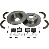 MAPCO Bremsensatz, Scheibenbremse 478061 Hinterachse voll 278mm 9mm für MERCEDES-BENZ CHRYSLER
