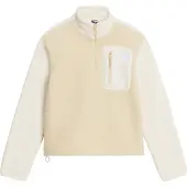The North Face - Warme und leichte Fleecejacke &ndash; Damen / Frau &ndash; Yumiori 1/4 Zip - W Yumiori 1/4 Zip Desert Stone White Dune für Damen -