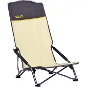Famanu XL-Strandstuhl für den Strand – Klappstuhl mit hoher Rückenlehne – Tragfähigkeit 120 kg