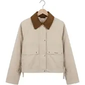 Barbour Damen Jacken Medland Showerproof Jacket - Beige - Größe L