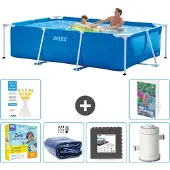 Intex Rechteckiger Frame Pool - 260x160x65 cm - 5-teilig S111