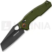 Fox Edge Crew Reverse Tanto - Blackwash - G10 Taschenmesser, olivgrün