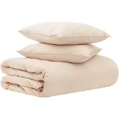 vidaXL Bettwäsche-Set 2 stk. 260 x 220 cm Für alle Jahreszeiten Beige