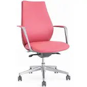 Xl Moebel Gmbh Ergonomischer Chefsessel in Rot mit Metallgestell und Armlehnen