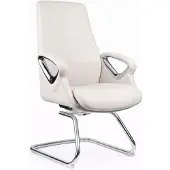 Xl Moebel Gmbh Moderner Chefsessel in Beige mit Chrom-Gestell & Polster-Armlehnen
