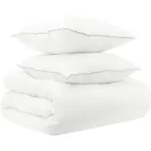 vidaXL Bettwäsche-Set 3 stk. 155 x 220 cm Für alle Jahreszeiten Bambus