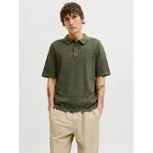 Jack & Jones Knit Polo-Shirt mit Knopfleiste und Kurzarm Größe: S