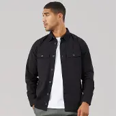 Threadbare Herren Mini Shacket Schwarz