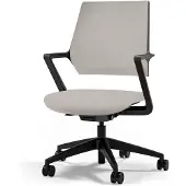 Assmann Ergonomischer Bürostuhl Asolo mit Polsterrücken Weiß, 59,5x56,3x97,5cm