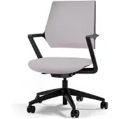 Assmann Ergonomischer Bürostuhl Asolo mit Polsterrücken Hellgrau, 59,5x56,3x97,5cm