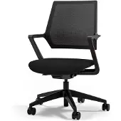 Assmann Ergonomischer Bürostuhl Asolo mit Netzrücken Schwarz, 59,5x56,3x97,5cm