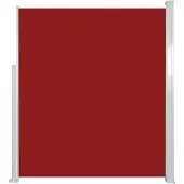 vidaXL Ausziehbare Seitenmarkise 160x500 cm Rot