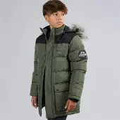Bench Jungen - Propp Wattierter Parka-Mantel - Khaki