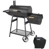 TAINO KAMAYO Set Smoker Abdeckhaube Räucherofen Standgrill Holzkohle-Grill Klein BBQ Grillwagen Grillkamin