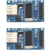 Kepptory 2 Stück CH376S USB-Modul USB-Festplatten-Lese-/Schreibmodul USB-Hauptschnittstellenmodul USB-Flash-Laufwerkmodul Host-Schnittstellenmodul