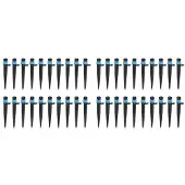Torribaly 40X Gartenbewässerungssprinkler, 360-Grad-Gartenwasserbewässerungssystem für 4/7 mm 1/4-Zoll-Schlauch, A