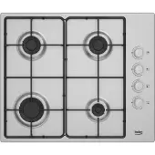 Beko HIGG641C3SX, Edelstahl, Integriert, 60 cm, Gaskochfeld, Edelstahl, 4 Zone(n)