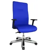 Topstar XXL Bürostuhl Big Star 20, BT290T W56 Stoff blau, Gestell alu