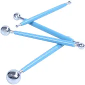 Tlily Metallkugel Stylus Ton Keramik Keramik Modellieren Modellierwerkzeug Set