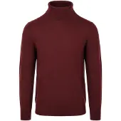 Suitable Merino Rollkragen Pullover Burgundy