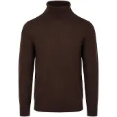 Suitable Merino Rollkragen Pullover Braun
