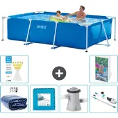 Intex Rechteckiger Frame Pool - 260x160x65 cm - 5-teilig S145