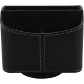 Torribaly Leder-Fernbedienungshalter, 360-Grad-TV-Fernbedienungs-Caddy, Nachttisch-Organizer für Controller, Medien, Post