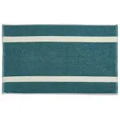 HAY - Gestreifter Badematte - W50 x L80 cm - Petrolblau
