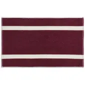 HAY Badematte Stripe Badematte Burgundy-50 x 80 cm