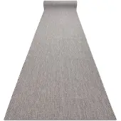 Rugsx Läufer SISAL SION Melange flach gewebt grau 80cm 80x380 cm