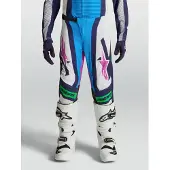 Alpinestars Jugend Supertech Maven Hose 2027 White Blithe Blue Green Fluo, Größe: 28