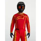 Alpinestars Fluid Apex V2 Motocross-Jersey [rot/gold] Größe: XL