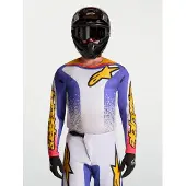 Alpinestars Fluid Drag Lilac Motocross-Jersey [weiss/blau/gold] Größe: S